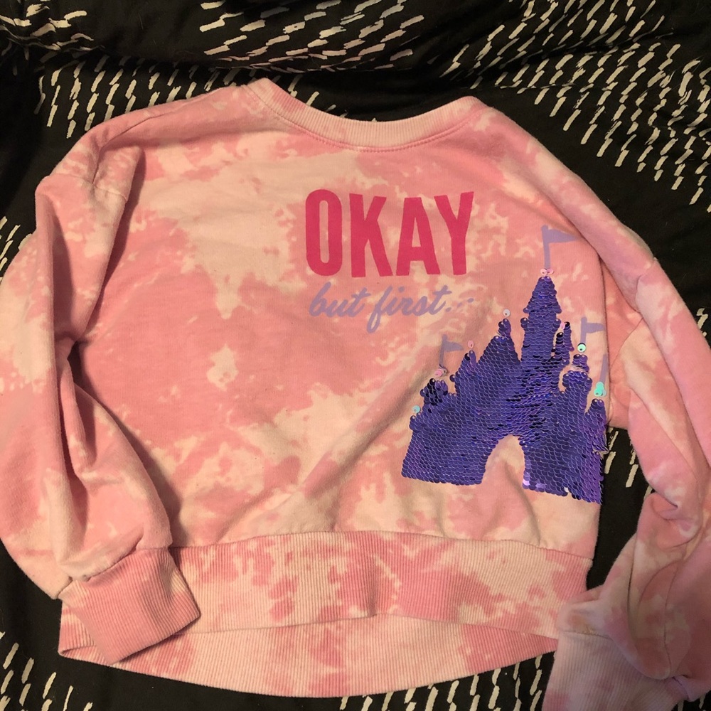Disney Parks tie dye crew neck